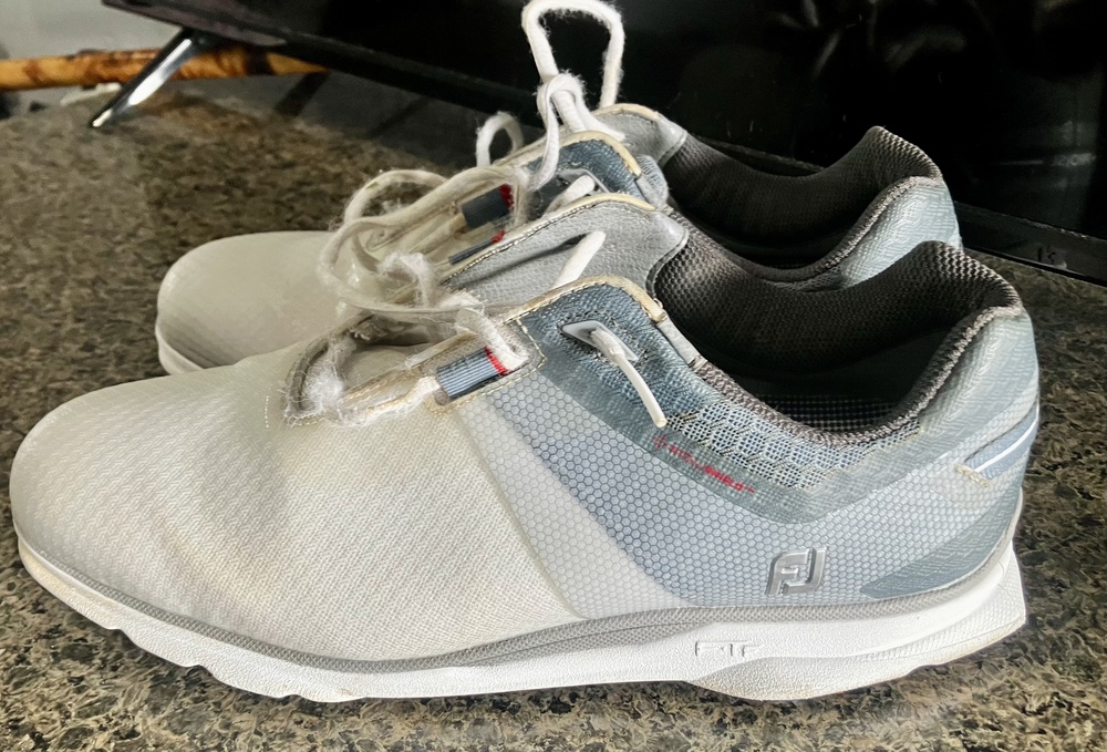 FootJoy Pro SL Shoes Mens White Golf Athletic Sneakers Spikeless Low Top Comfort